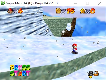 Emulador do N64, Project 64, Mario 64