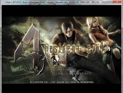 emulador de ps2 pcsx2, jogo resident evil 4